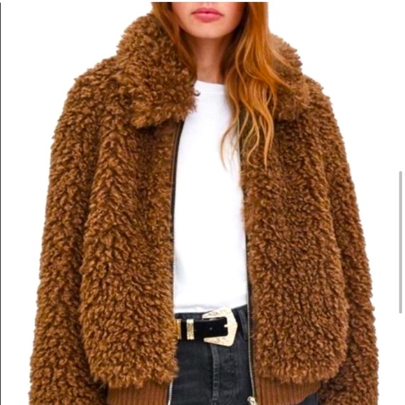Zara Jackets & Blazers - Zara TRF Teddy Vintage Jacket